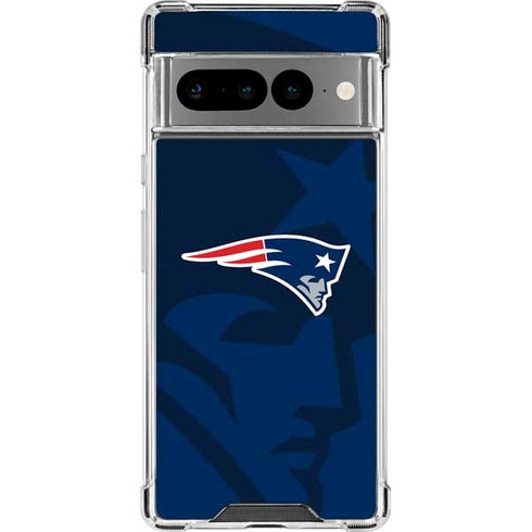NFL New England Patriots Double Vision Google Pixel 7 Pro Clear Case